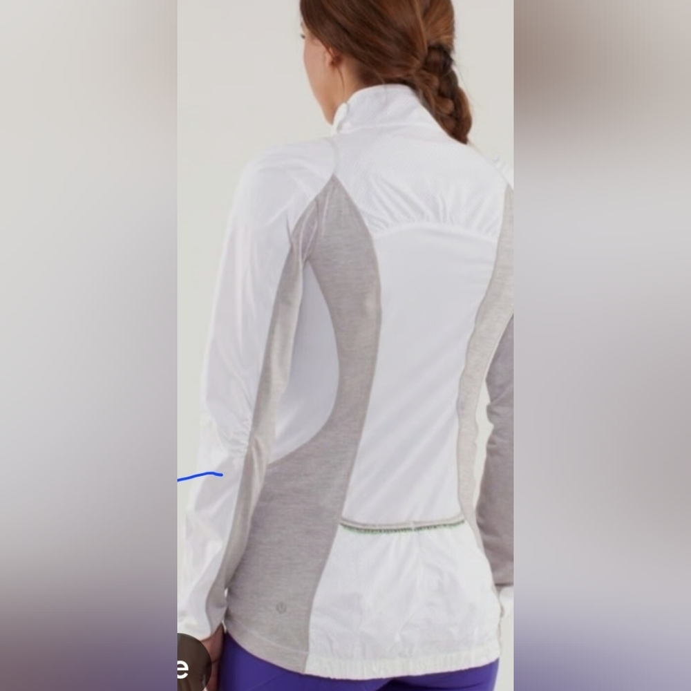 Lululemon Women's White and Gray Jacket